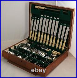 OLD ENGLISH Design GROVES & SONS LTD Silver Service 55 Piece Canteen of Cutlery
