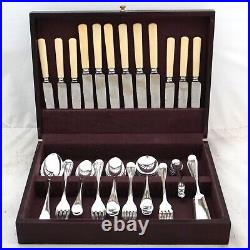OLD ENGLISH Design JAMES DIXON & SONS Silver Service 56 Piece Canteen of Cutlery