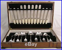 OLD ENGLISH Design SHEFFIELD MADE Silver Service 44 Piece Canteen of Cutlery