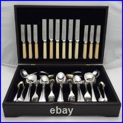 OLD ENGLISH Design Unity Sheffield Silver Service 104 Piece Canteen of Cutlery