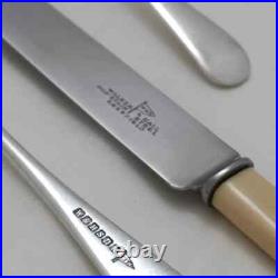 OLD ENGLISH Sheffield Silver Service WALKER & HALL 52 Piece Canteen of Cutlery