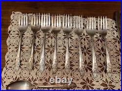 ONEIDA Community Evening Star Silver Plate 1950, 53 pieces 8 place settings +++