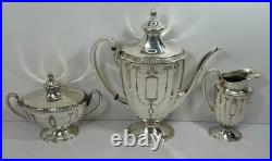 Oneida 3 Piece Vintage Community Plate 11900 Silver Plate Tea Set Grosvenor Ptrn