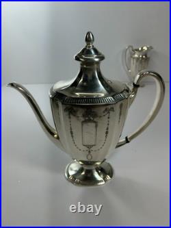 Oneida 3 Piece Vintage Community Plate 11900 Silver Plate Tea Set Grosvenor Ptrn