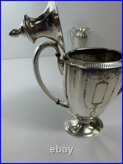 Oneida 3 Piece Vintage Community Plate 11900 Silver Plate Tea Set Grosvenor Ptrn