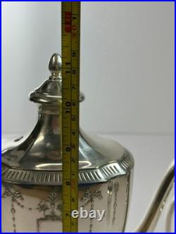 Oneida 3 Piece Vintage Community Plate 11900 Silver Plate Tea Set Grosvenor Ptrn