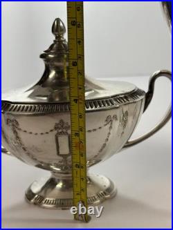 Oneida 3 Piece Vintage Community Plate 11900 Silver Plate Tea Set Grosvenor Ptrn