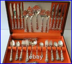 Oneida Community Beethoven Silverware 5 pc set for 12 with 8 serving pieces 68 pcs
