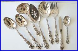 Oneida Community Beethoven Silverware 5 pc set for 12 with 8 serving pieces 68 pcs
