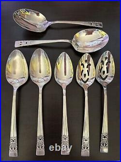 Oneida Community CORONATION Silver Plate Flatware (96 pieces) Service for 12 +