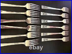 Oneida Community CORONATION Silver Plate Flatware (96 pieces) Service for 12 +