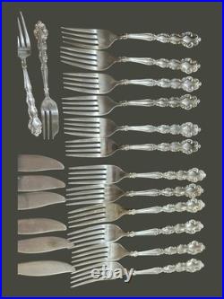 Oneida Community Mansion House Pattern Silver Plated Cutlery Set 59 Pieces