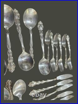Oneida Community Mansion House Pattern Silver Plated Cutlery Set 59 Pieces