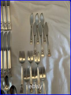 Oneida Community Plate Hampton Court 66 piece Cutlery Set 6 Complete Place Set