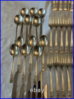 Oneida Community Plate Hampton Court 66 piece Cutlery Set 6 Complete Place Set