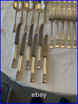 Oneida Community Plate Hampton Court 66 piece Cutlery Set 6 Complete Place Set