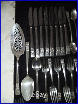 Oneida Community Silver Plate Coronation Flatware 5 Piece Service for 8 Total 72