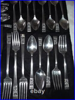 Oneida Community Silver Plate Coronation Flatware 5 Piece Service for 8 Total 72