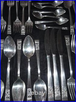 Oneida Community Silver Plate Coronation Flatware 5 Piece Service for 8 Total 72
