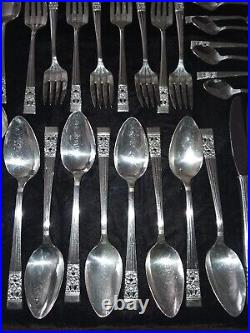 Oneida Community Silver Plate Coronation Flatware 5 Piece Service for 8 Total 72