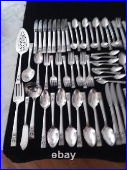 Oneida Community Silver Plate Coronation Flatware 5 Piece Service for 8 Total 72