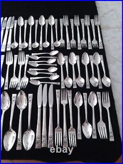 Oneida Community Silver Plate Coronation Flatware 5 Piece Service for 8 Total 72