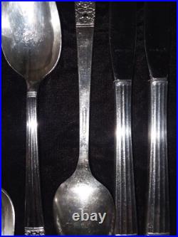 Oneida Community Silver Plate Coronation Flatware 5 Piece Service for 8 Total 72