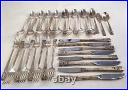 Oneida Community Silver Plate Service Flatware Silverware Mixed Lot of 34 Piece