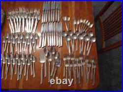 Oneida Community Silver plate South Seas pattern 99 piece set plus bonus items
