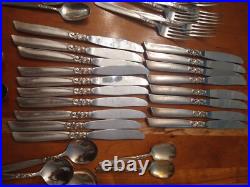 Oneida Community Silver plate South Seas pattern 99 piece set plus bonus items