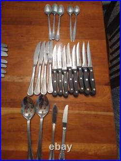 Oneida Community Silver plate South Seas pattern 99 piece set plus bonus items