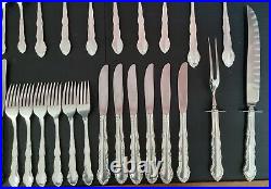 Oneida Flirtation pattern silver plated cutlery set for 6 46 pieces