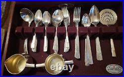 Oneida Nobility Plate CAPRICE Silver Plate Flatware Set 73 Piece Orig. Box