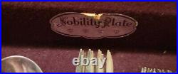 Oneida Nobility Plate CAPRICE Silver Plate Flatware Set 73 Piece Orig. Box