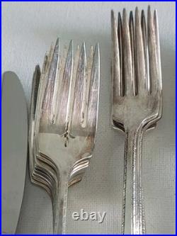 Oneida Prestige Silver Plate 1945 Bordeaux 81 Piece Silver Plate Serving Set