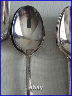 Oneida Prestige Silver Plate 1945 Bordeaux 81 Piece Silver Plate Serving Set
