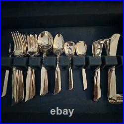 Oneida South Seas Community Silver Plated Silverware 53 Pieces 8 place settings