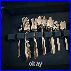 Oneida South Seas Community Silver Plated Silverware 53 Pieces 8 place settings