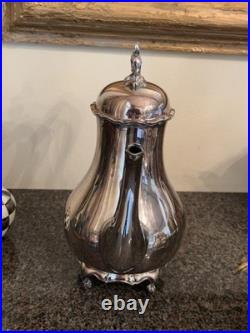Orig Sale Sticker Reed & Barton Provincial 3 Piece Silver Plate Tea Set