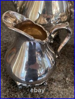 Orig Sale Sticker Reed & Barton Provincial 3 Piece Silver Plate Tea Set