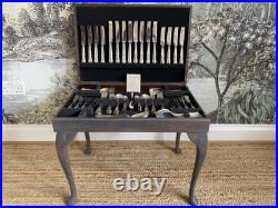 Osborne Silver-plated Plated Kings Pattern Cutlery Set Serve 8 85 Pieces