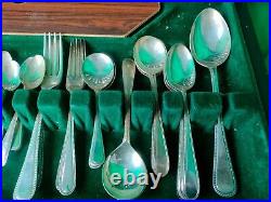 Osbourne Silversmith Ltd. 57 Piece Cutlery Set Sheffield England EPNS. A1
