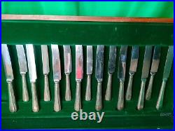 Osbourne Silversmith Ltd. 57 Piece Cutlery Set Sheffield England EPNS. A1