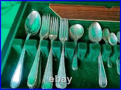 Osbourne Silversmith Ltd. 57 Piece Cutlery Set Sheffield England EPNS. A1