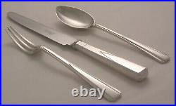 PLAIN PINE Design GARRARD & CO LTD Silver Service 87 Piece Canteen of Cutlery