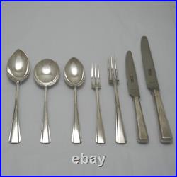 PLAIN PINE Design Garrard & Co London Silver Service 50 Piece Canteen of Cutlery