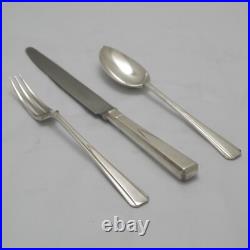 PLAIN PINE Design Goldsmiths London Silver Service 76 Piece Canteen of Cutlery