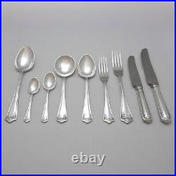 POMPADOUR Design ELKINGTON & CO Silver Service 50 Piece Set of Cutlery