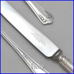 POMPADOUR Design ELKINGTON & CO Silver Service 50 Piece Set of Cutlery