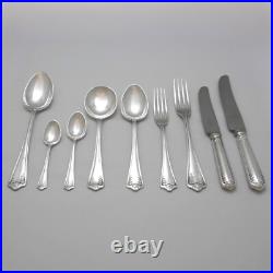 POMPADOUR Design ELKINGTON & CO Silver Service 52 Piece Canteen of Cutlery Set
